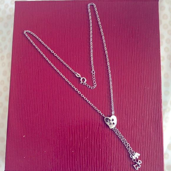 STERLING SILVER HEART NECKLACE - Picture 3 of 4